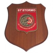 Crest Aeronautica Militare Italiana 61° Stormo Prodotto Ufficiale Giemme cm. 24 x 18 Art. AM0100P61ST