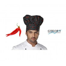 Cappello Cuoco Chef Giblor's Italia Chili Peperoncino Art. 10M416