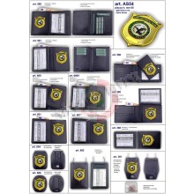 Portafogli Porta placca Vera Pelle Serie Completa Ascot Italia Guardie Agroforestale Italiana   Art. ASCOT-AS56