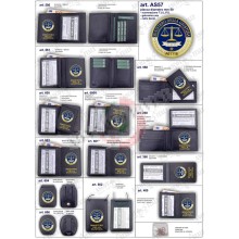Portafogli Porta placca Vera Pelle Serie Completa Ascot Italia Ministero della Giustizia Lex VENDITA RISERVATA  Art. ASCOT-AS57