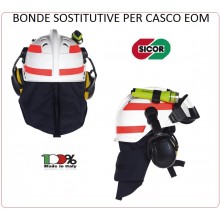 Adesivi Originali Ricambio Per Casco EOM Sicor Vigili del Fuoco VVFF Protezione Civile Art.5223050308