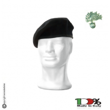 Basco Spagnolo Nero o Blu  con Fregio Carabinieri CC Metallo FAV o DIADEMA  Italia  VENDITA RISERVATA Art.CC-BN