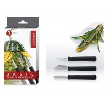Set di Coltelli da Intaglio, 3 pezzi Triangle 90 857 03 02 Basic Frutta Verdura Ortaggi Art. 908570302 Set di Coltelli da Intaglio, 3 pezzi Triangle 90 857 03 02 Basic Frutta Verdura Ortaggi Art. 908570302
