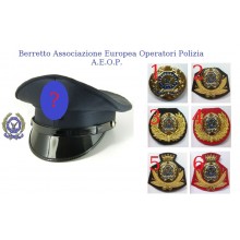 Berretto Tesa Uniforme  per Associazione Europea A.E.O.P. Operatori di Polizia Art. FAV-AEOP 