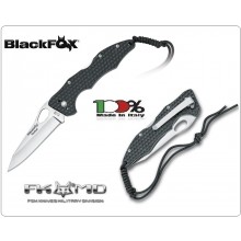 Coltello Serramanico Tascabile con Manico in G-10 Black Fox  BF105 BF 105 Art. BF-105 Coltello Serramanico Tascabile con Manico in G-10 Black Fox  BF105 BF 105 Art. BF-105