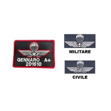 Patch con Velcro Personalizzata Brevetto Paracadutismo Carabinieri Civile e Militare Art. CC-PARA Patch con Velcro Personalizzata Brevetto Paracadutismo Carabinieri Civile e Militare Art. CC-PARA