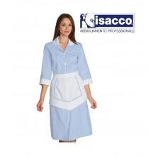 Camice Lipari  Manica 3/4  Isacco Con Grembiulino Rigatino Azzurro Art. 007362 Camice Lipari  Manica 3/4  Isacco Con Grembiulino Rigatino Azzurro Art. 007362