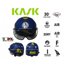 Casco Blu Protezione per Operatori di Protezione Civile PLASMA PC KASK ITALIA Art. WHE00014