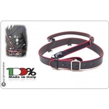 Cinturone Con Spallaccio Nero Profili Rossi per Uniforme Carabinieri o ANC Ordinanza Art.CC029