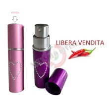 Spray Auto Difesa al Peperoncino , Camuffato da Rossetto da Donna Rosa Art. SJ078