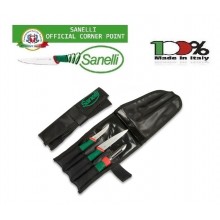Rotolo + Coltelli  Cuoco Chef  3 pezzi Spilucchino Pela Ortaggi  Coltello Verdura Premana Tascabile Sanelli Art.980603 Rotolo + Coltelli  Cuoco Chef  3 pezzi Spilucchino Pela Ortaggi  Coltello Verdura Premana Tascabile Sanelli Art.980603