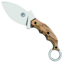 Coltello Caccia Tattico Lama Fissa con Fodero Cuoio Fox Parong Fox Maniago Italia Art. 637OL