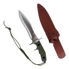 Coltello Lama Fissa Rambo V BR1con Fodero Pelle  Art. RM-V  Coltello Lama Fissa Rambo V BR1con Fodero Pelle  Art. RM-V