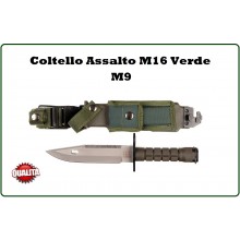 Coltello Militare Verde Assalto M9  Taglia Filo Spinato US Military INC101  Art.455480