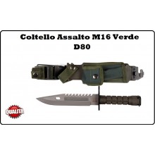 Coltello Militare Verde Assalto D80  Taglia Filo Spinato US Military INC101  Art.455481