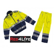 Completo Giacca + Pantaloni Protezione Civile Red4Life Gruppo Siggi Art. 08GB0077-08PA0743