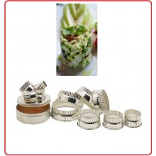 Set 11 Coppapasta Tondi Bordo Ondulato Professionale Inox Art.78451 Set 11 Coppapasta Tondi Bordo Ondulato Professionale Inox Art.78451