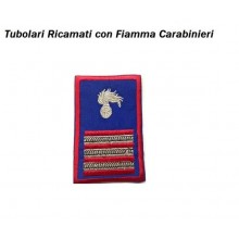 Gradi Tubolari Estivi Carabinieri Ricamati con Fiamma New Maresciallo Aiutante non più in uso  Art. CC-TA10