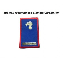 Gradi Tubolari Estivi Carabinieri Ricamati con Fiamma New Maresciallo non più in uso Art. CC-TA7
