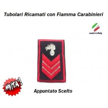 Gradi Tubolari Carabinieri Ricamati con Fiamma New Appuntato Scelto NON PIU' IN USO Art.CC-T4
