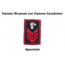 Gradi Tubolari Carabinieri Ricamati con Fiamma New Appuntato non più in uso Art.CC-T3