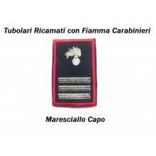 Gradi Tubolari Carabinieri Ricamati con Fiamma New  Maresciallo Capo non più in uso Art. CC-T9