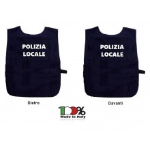 Pettorina - Corpetto - Fratino - Gilet - BLU  Polizia Locale Vega Holster Italia Art. AP4PL