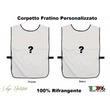 Corpetto Fratino Gilet Totalmente Rifrangente Personalizzato Alta Visibilità Bianco Vega Holster Art. 5AR404P