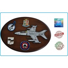 Crest Araldico Aerei AMX - AMX-T GHIBLI Aeronautica Militare Italiana cm 22,5 X 17,5 Art.AN0308