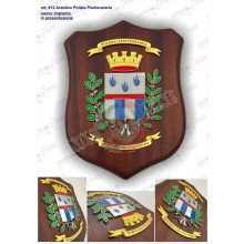 Crest Quadretto Polizia Penitenziaria Araldico Prodotto Italiano Ascot Ufficiale Art. 912PP