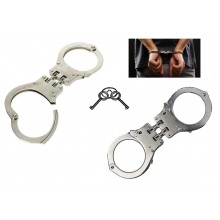 Manette Handcuffs Acciaio Professionali Carabinieri Polizia GDF Penitenziaria Vigilanza Security GPG IPS  Modello Americano USA MFH  Art. 29473
