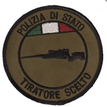 Patch Toppa Polizia di Stato Tiratore scelto bassa visibilità Art.EU2094V