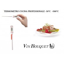 Termometro Digitale Professionale Cuoco Chef Cucina Fritti Arrosti -50°C  + 300°C Vin Bouquet Art. FIH023