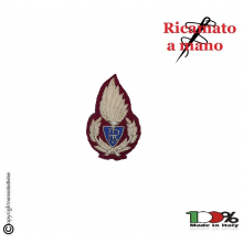 Fregio Canuttiglia F. Rosso per Berretto Ufficiali Polizia Penitenziaria Art.NSD-UPP