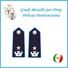 Gradi Metallo Polizia Penitenziaria per Drop  Commissario Capo Art.PP-16