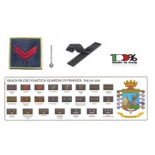 Gradi Nuovo Modello Velcro per Polo Guardia di Finanza GDF Scegli il Tuo Grado VENDITA RISERVATA  Art. NSD-6x6-GDF