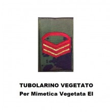 Gradi Tubolarini Vegetati Esercito Italiano Caporal Maggiore Capo Scelto Rosso Art. TUB-CMCSR