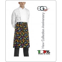 Grembiule Falda Banconiere Con Tascone Dino Dinosauri cm 70x70 Ego Chef Italia Art.701133