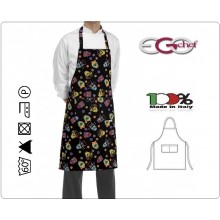 Grembiule Cucina Pettorina con Tascone cm 90x70 Mexico Colorato Ego Chef Italia Art. 6103148A Grembiule Cucina Pettorina con Tascone cm 90x70 Mexico Colorato Ego Chef Italia Art. 6103148A