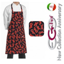 Grembiule Cucina Pettorina con Tascone cm 90x70 Friend Art. 6103122C