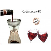 Imbuto Aeratore con filtro per Vino in Metallo Vin Bouquet per Sommelier FIA 020 Art. FIA020