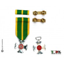 Set Medaglie Croce Anzianità di Servizio Guardia di Finanza Argento G. di F. XVI anni  Art. FAV-SET17