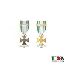 Medaglia Croce di Anzianità Servizio Argento XV anni  - Oro XXV Anni FIDELITAS Croce Rossa Italiana CRI Prodotto Italiano Art. CRI-AZ