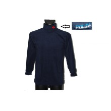 Lupetto Maglione Maglioncino Dolcevita in Micro Pile con Ricamo POLIZIA FINE SERIE OFFERTA Art. NSD-PS-113