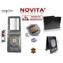 Portadocumenti Operativi Polizia Locale - Polizia Giudiziaria  Nuovo Stemma VENDITA RISERVATA Ascot Italy Novità Art. 360AS45