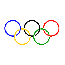 Bandiera Olimpiadi 100x150 Eco Art.Eco-Oli