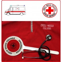 Paletta Segnaletica Ambo le Parti Rosse CRI Croce Rossa Italiana SOCCORRITORE Art. NSD-CRISO