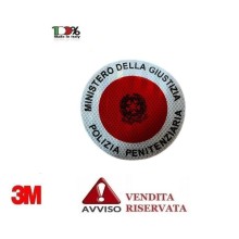 Adesivo Per Paletta Rosso Polizia Penitenziaria VENDITA RISERVATA Art. R0-PP-RIC