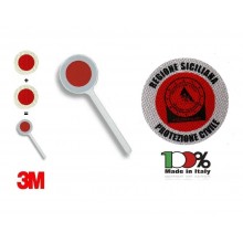 Paletta Segnaletica Ambo le Parti Rosse Protezione Civile REGIONE SICILIANA PROTEZIONE CIVILE  Art. PAL-PCSIC