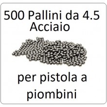 Pallini Acciaio per Pistole e Fucili Calibro 4.50 mm Art.55A500